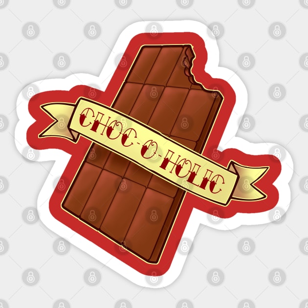 Choc-O-Holic Sticker by kgullholmen